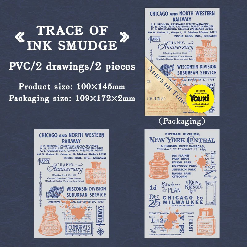 Vintage Manuscript Series Rub-On Transfer Stickers - Image 11