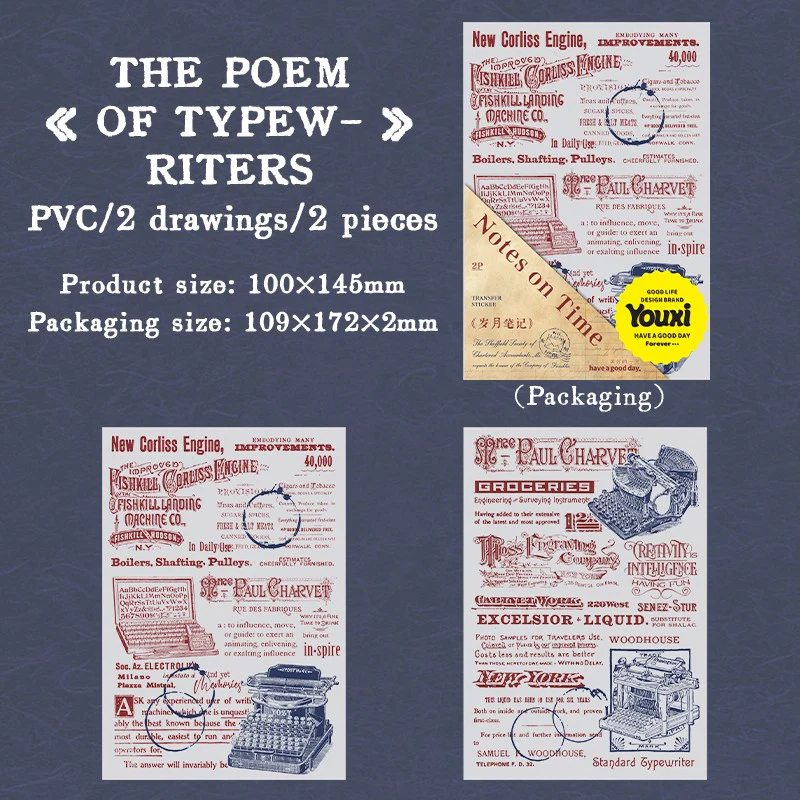 Vintage Manuscript Series Rub-On Transfer Stickers - Image 12