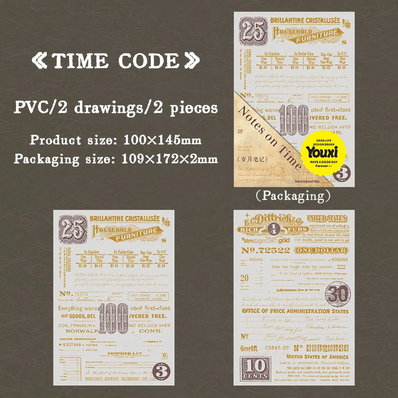 Vintage Manuscript Series Rub-On Transfer Stickers - Image 13