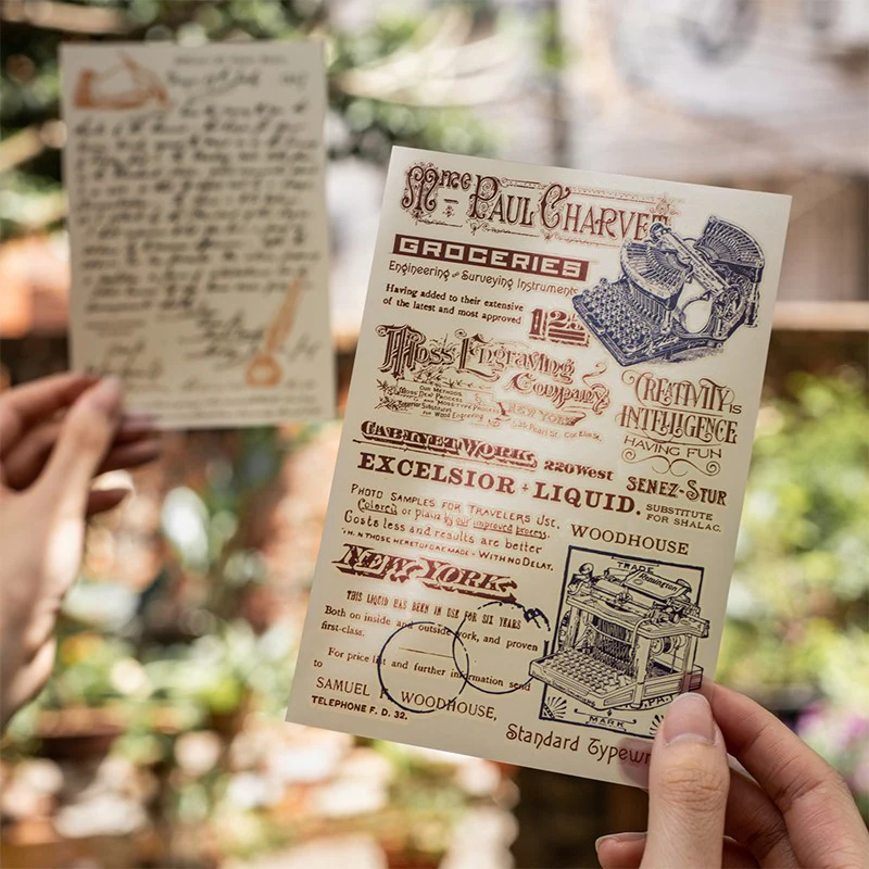 Vintage Manuscript Series Rub-On Transfer Stickers - Image 3