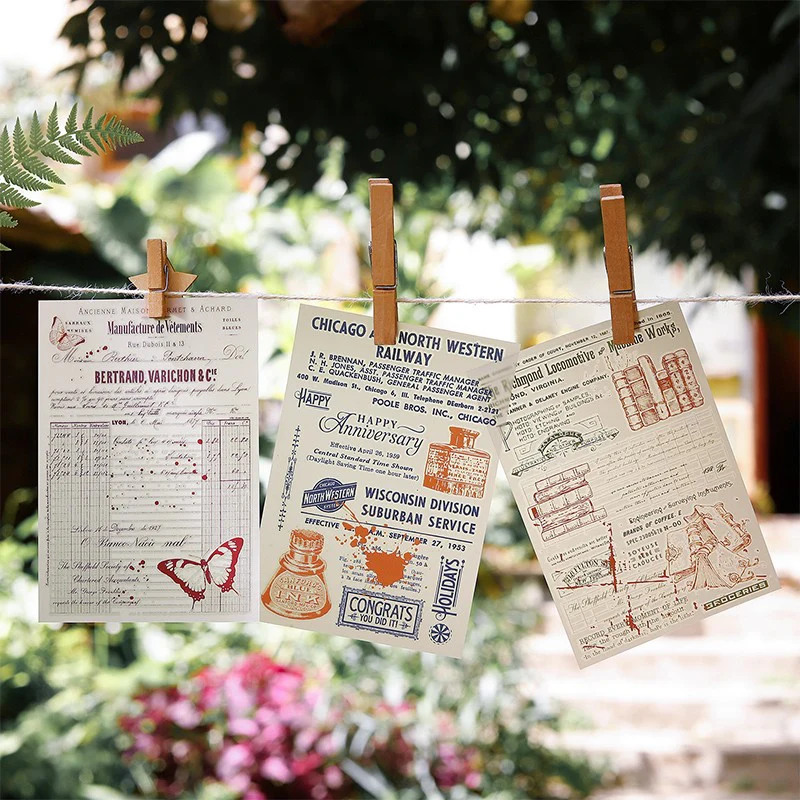 Vintage Manuscript Series Rub-On Transfer Stickers - Image 4