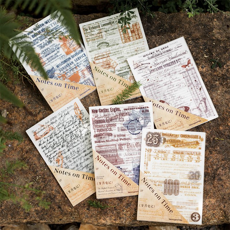 Vintage Manuscript Series Rub-On Transfer Stickers - Image 8