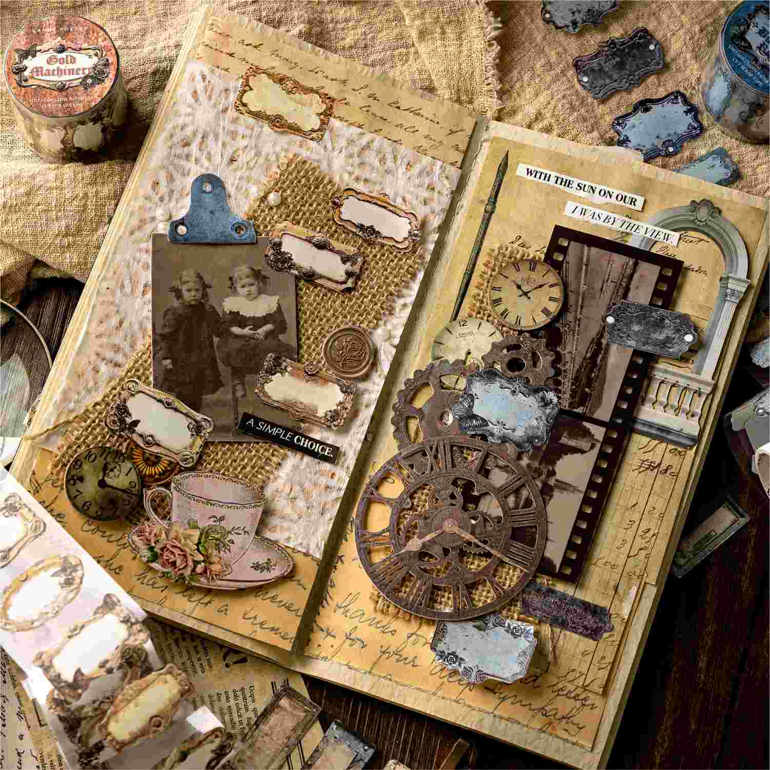 Vintage Rusted Label Material Stickers - Image 5