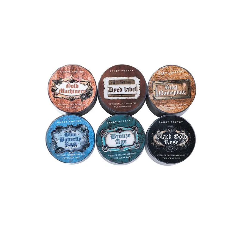 Vintage Rusted Label Material Stickers - Image 9